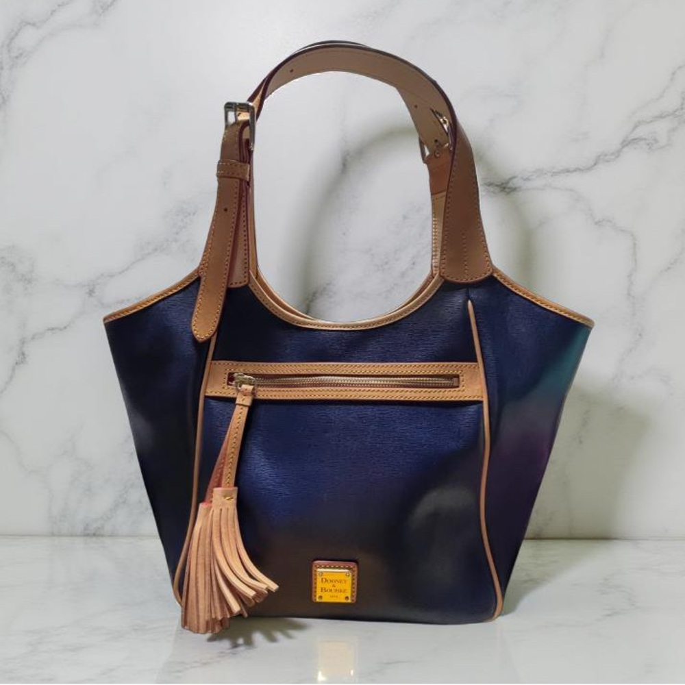 Beautiful Navy Downey and Bourke shoulder bag